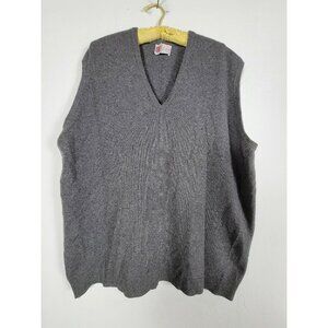 Cable Car Clothiers Men's Cashmere Knit Casual Pullover Sweater Vest Gray 54